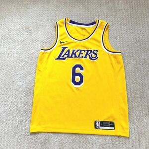 Nike LeBron James Lakers Jersey Large 48 #6 Dri-Fit Swingman NBA Jersey Yellow